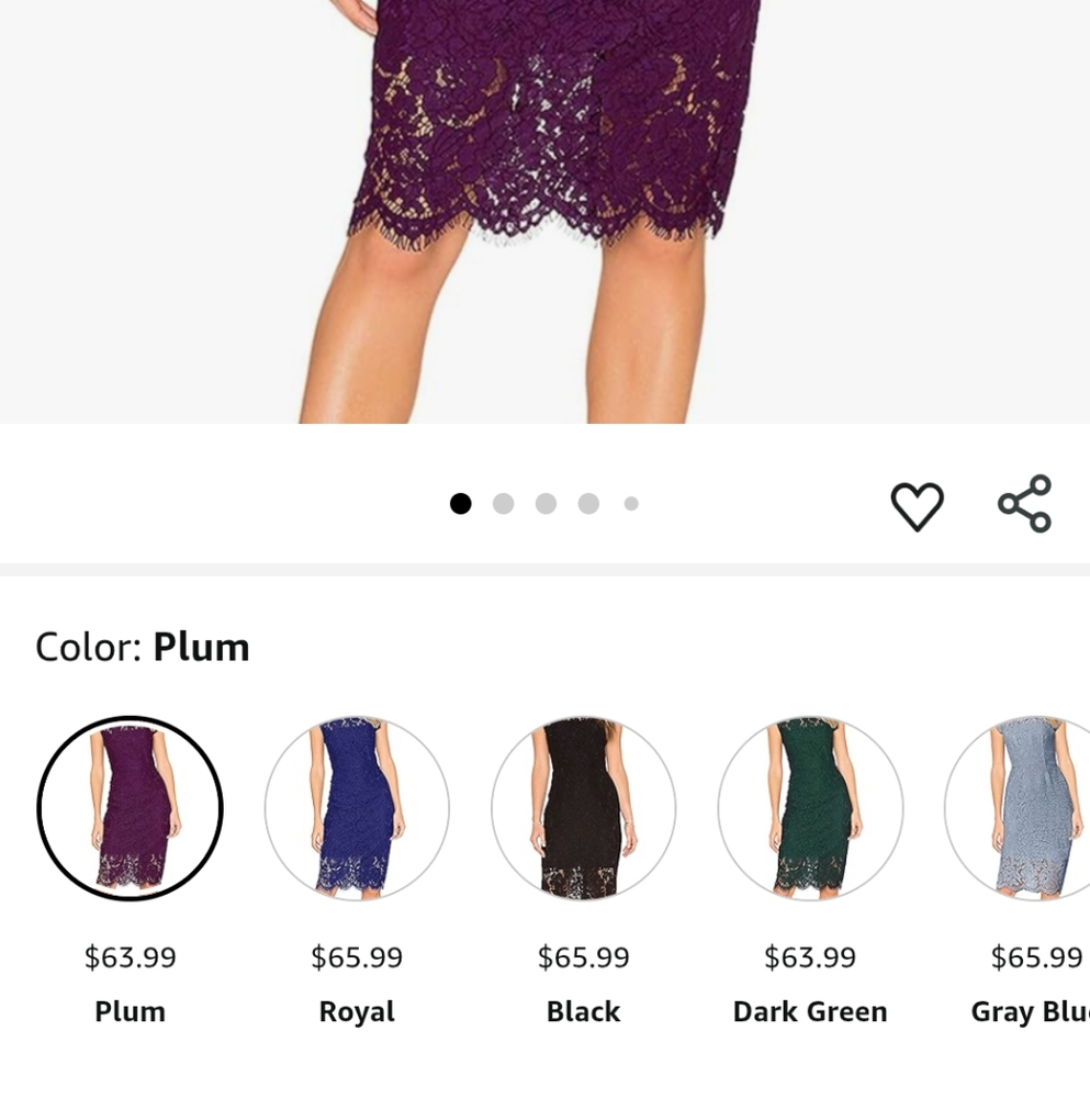 Elegant Plum Lace Midi Dress